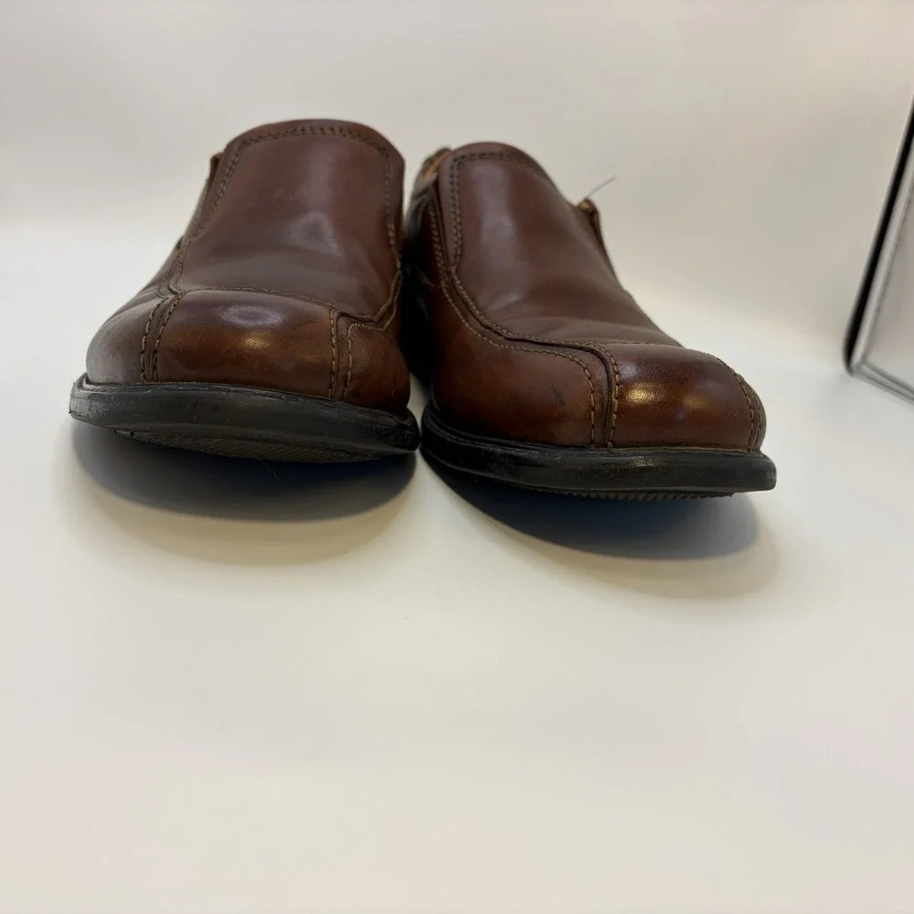 Clarks Mens Brown Leather Slip On Loafers/Casual/Career/Shoes/26068035